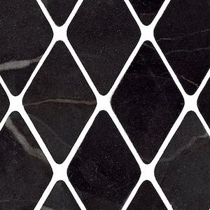 Mosaico Rombi Calacatta Black