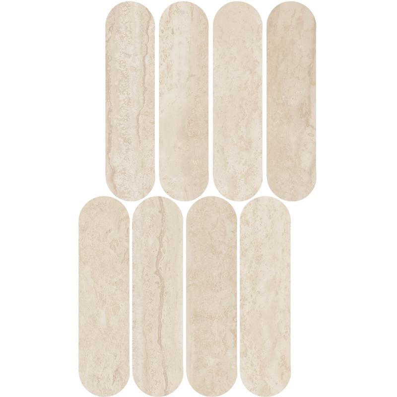 Marazzi MYSTONE TRAVERTINO Navona Mosaico Ovale 20x36,5 Lux